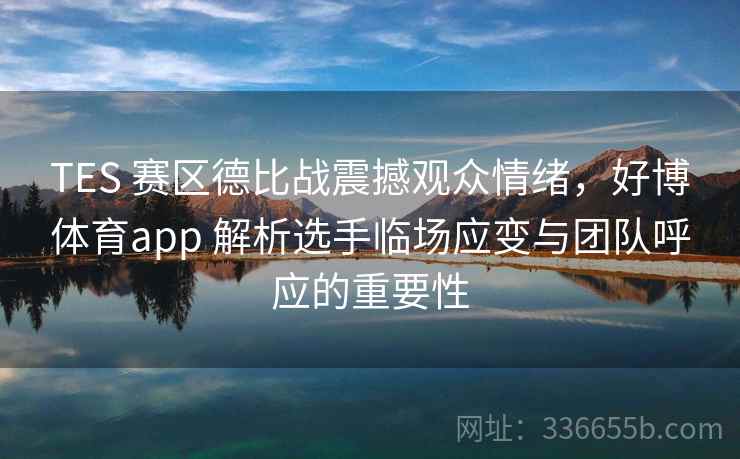 TES 赛区德比战震撼观众情绪,好博体育app 解析选手临场应变与团队呼应的重要性 TES 赛区德比战震撼观众情绪,好博体育app 解析选手临场应变与团队呼应的重要性