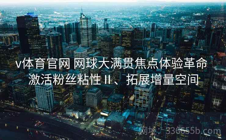 v体育官网 网球大满贯焦点体验革命 激活粉丝粘性Ⅱ、拓展增量空间
